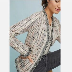 Anthropologie + Eva Franco Reston Tweed Jacket, size extra small